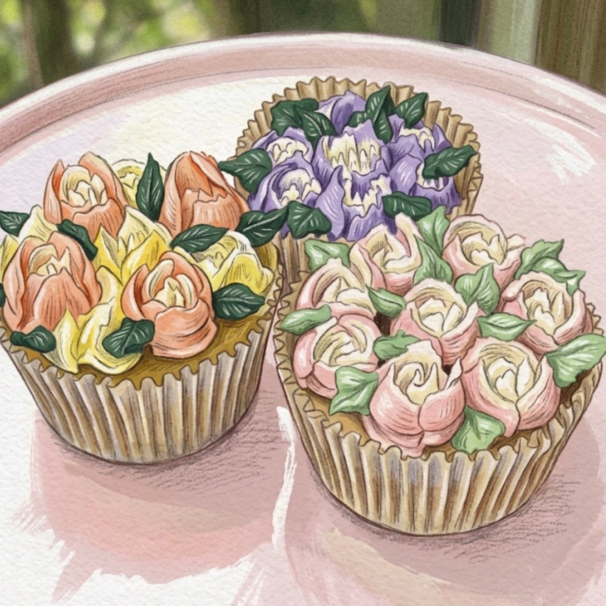 Bouquet Cupcakes Dozen